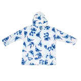 Puch stitch børne fleece hættetrøje tæppe sweater, 7-14 år