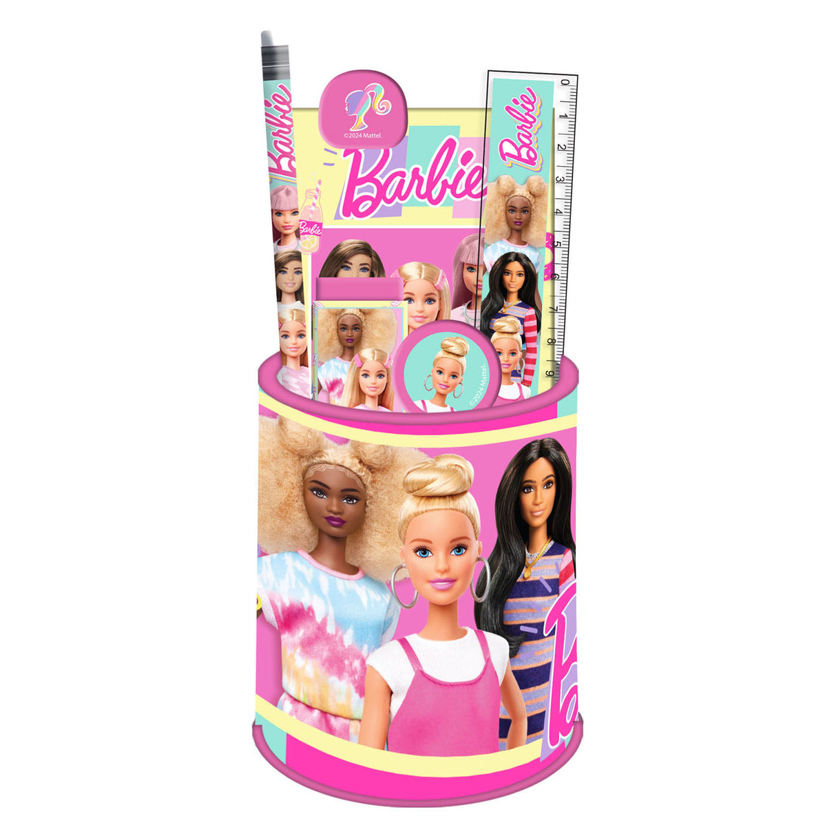 Mattel skrivebordssæt barbie, 7 stk.