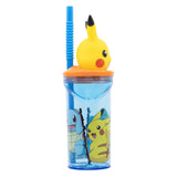 Pokémon 3D drikkeflaske med sugerør, 360ml