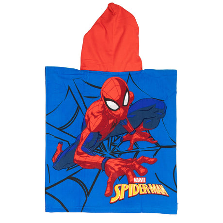 Puch håndklæde poncho spiderman 55x110cm