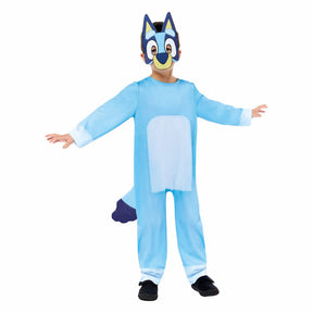 Bæredygtig børnekostume blå - 2-3 år