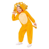 Børnekostume løve onesie - 4-6 år