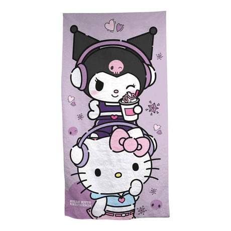 Ty hello kit kuromi strandlaken - 70x140 cm