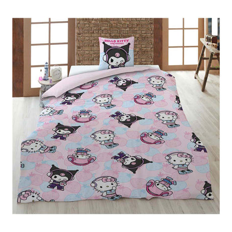Ty hello kit friends dekbedovertrek - 140x200 cm
