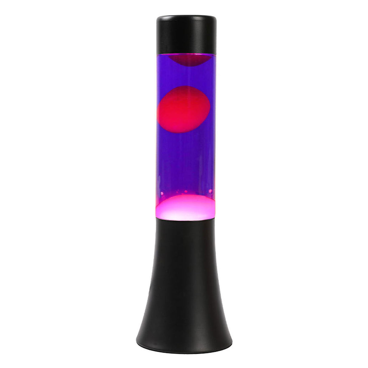 Itotal lavalamp sort lilla lyserød, 30 cm