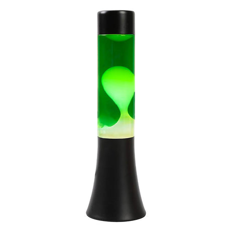 Itotal lavalamp sort grøn hvid, 30 cm
