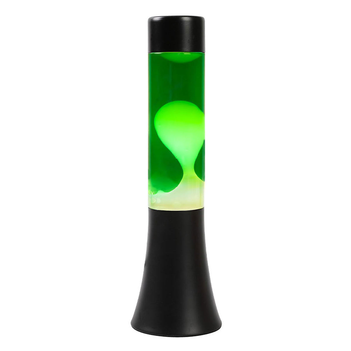Itotal lavalamp sort grøn hvid, 30 cm