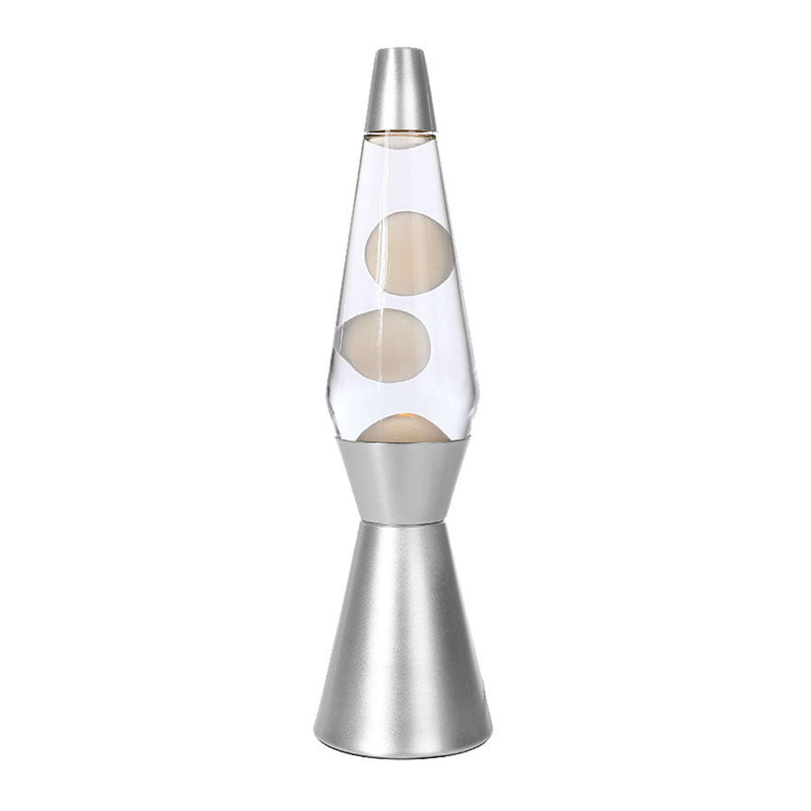 Lavalamp sølv, 40 cm