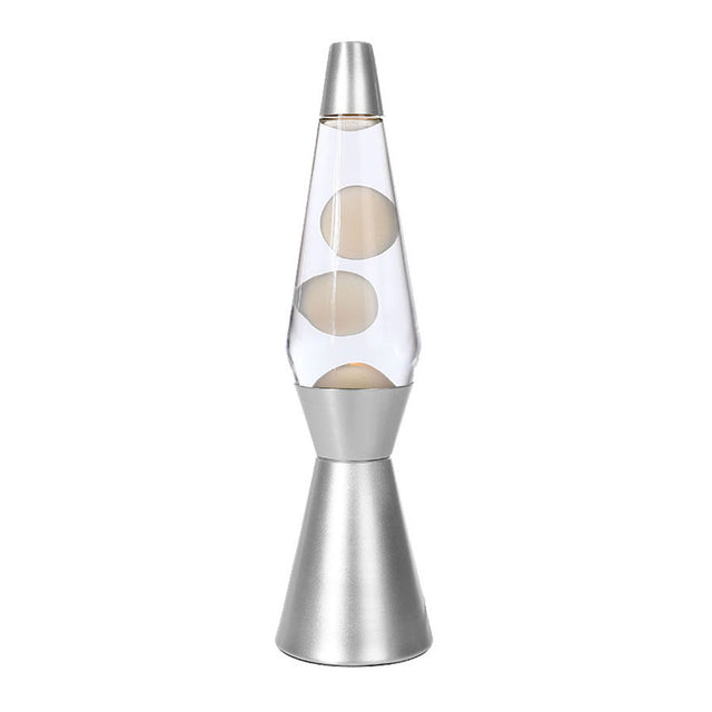 Lavalamp sølv, 40 cm