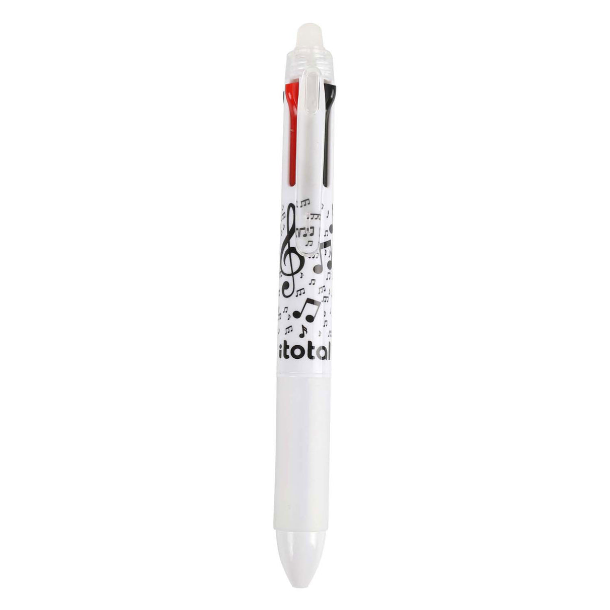 Itotal 4-i-1 sletbar multi-farve pen musik
