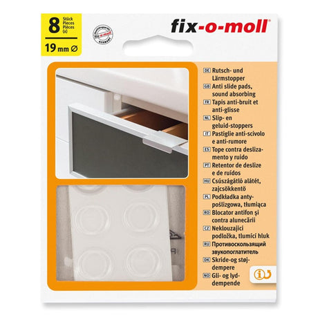 Fix-o-moll slip og lyddæmpere ã˜19mm 8 stykker i en pakke