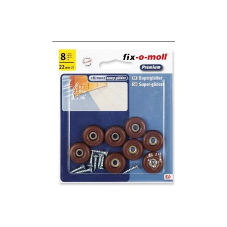 Fix-o-moll fixomoll gliderskrue 22 mm 8 stk