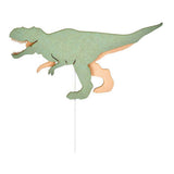 Fra tjalle og jaspis - dino væglampe t-rex - træ