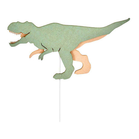 Fra tjalle og jaspis - dino væglampe t-rex - træ