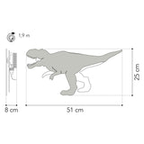 Fra tjalle og jaspis - dino væglampe t-rex - træ