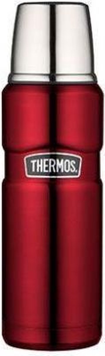Termokande king flaske - 0,47 liter - rød