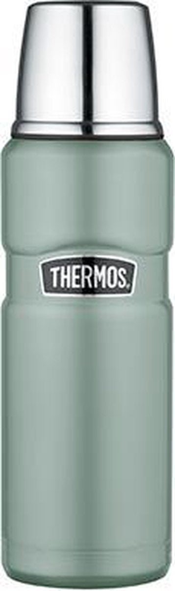Termokande king flaske - 0,47 liter - andeæg grøn