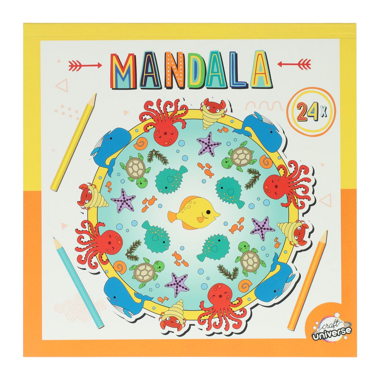 Malebog mandala 20,5x20,5cm
