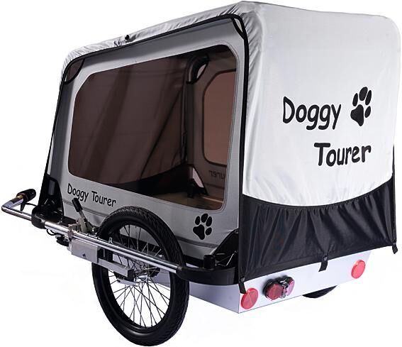 Doggytourer cykel hundetrailer doggy tourer l hundetrailer børn touring doggy tourer l sil. b.