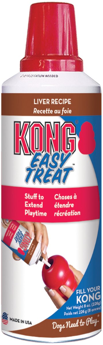 Kong stuff'n paste hundesnack - lever - hundekiks - 226 gr