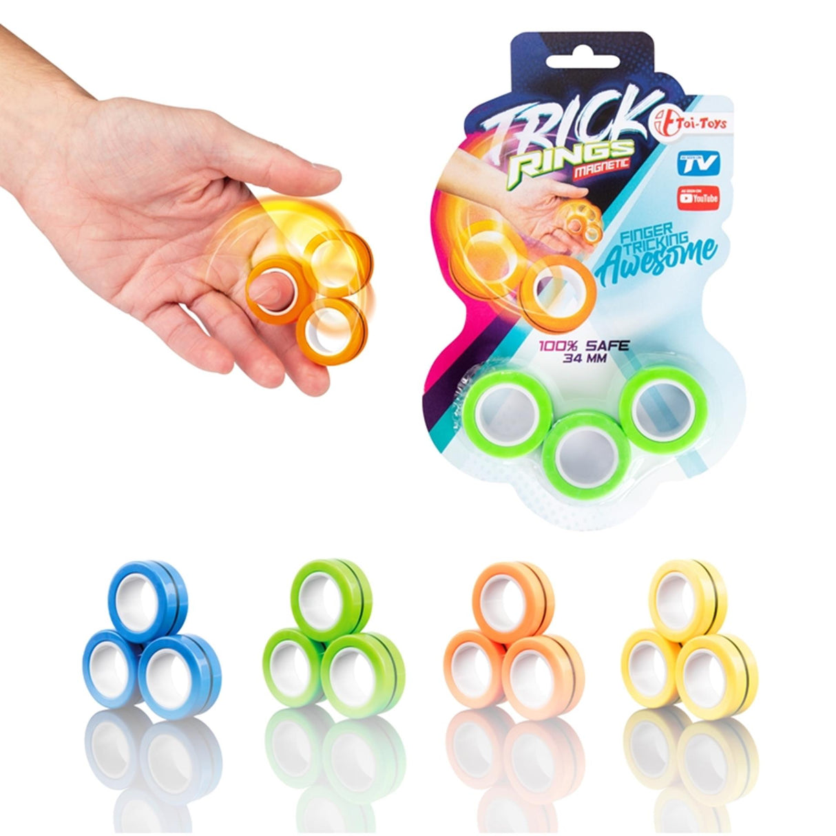 Toi-legetøj toi-legetøj magnetiske ringe 'tricks n games'