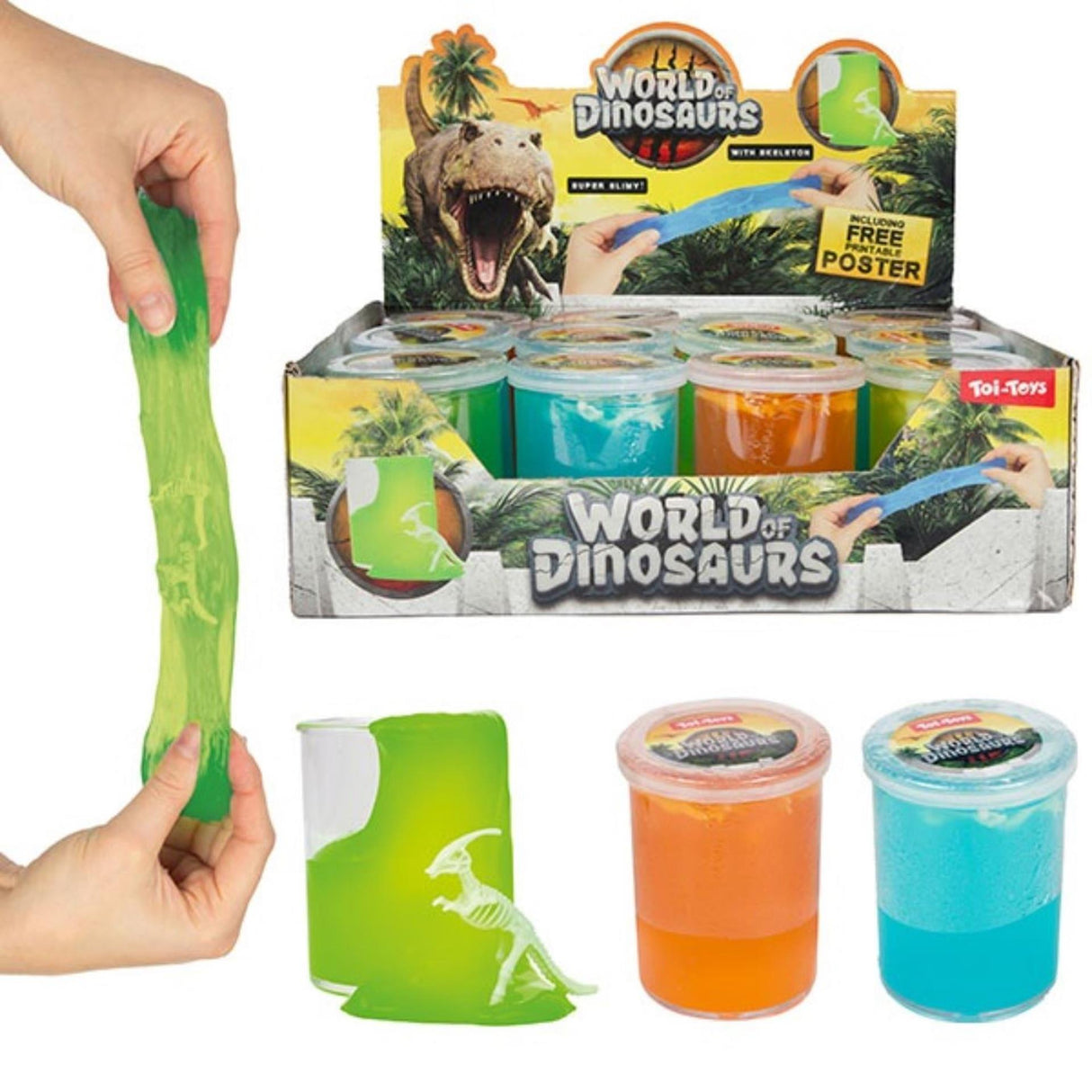 Toi-legetøj verden af dinosaurer kit med skelet