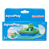 Aquaplay - vandbane tilbehør - sportsbåd med frø - badelegetøj - grøn