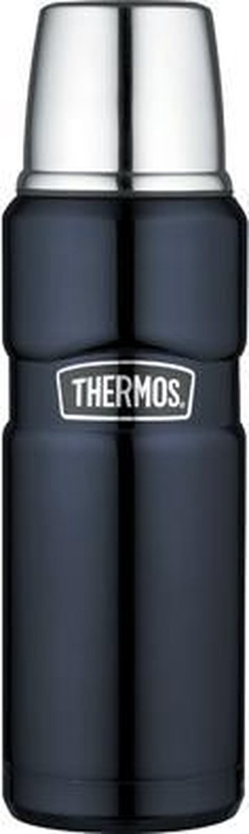 Termokande king flaske 0,47 l blå
