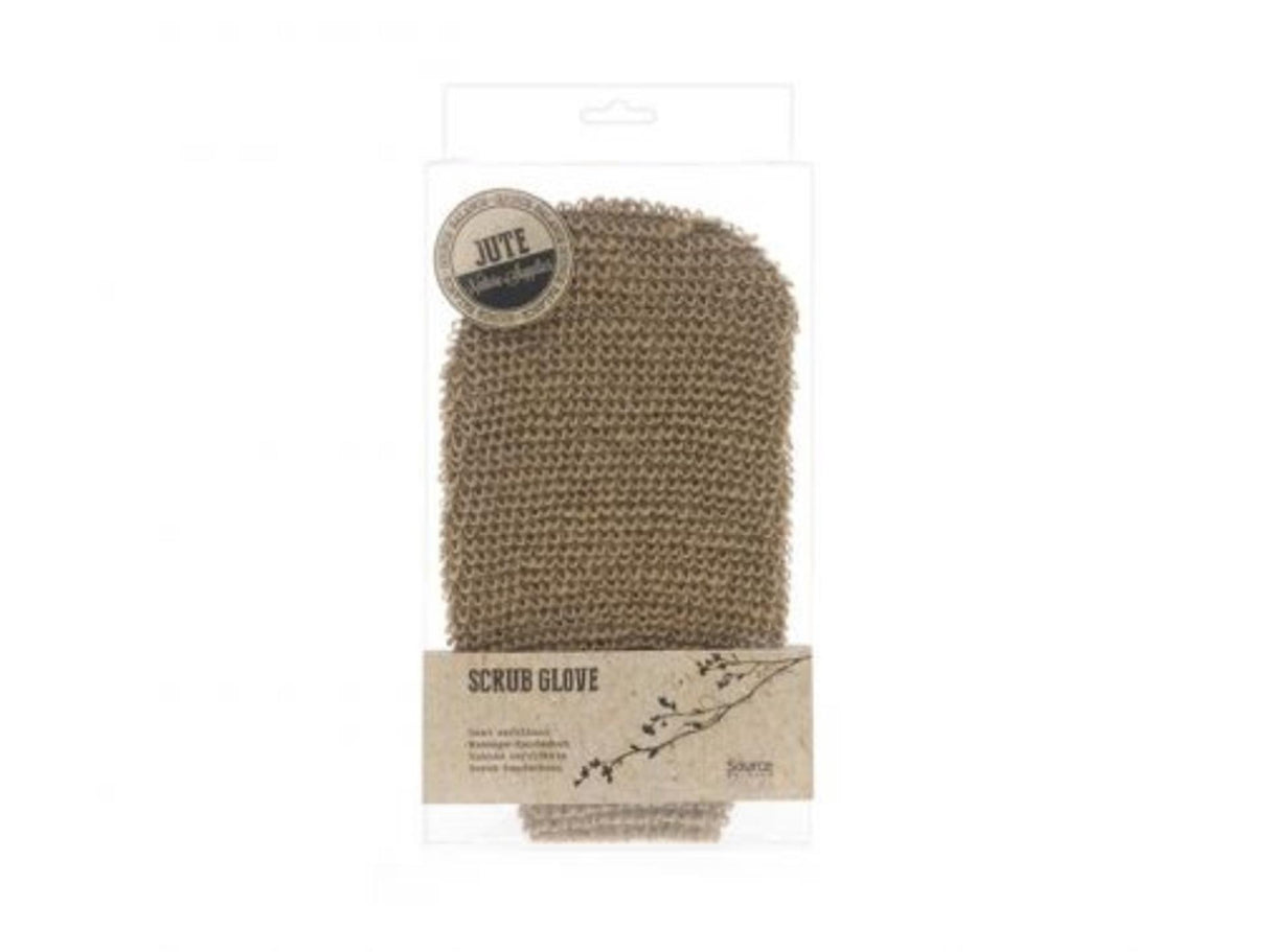 Source balance scrub og massagehandske jute