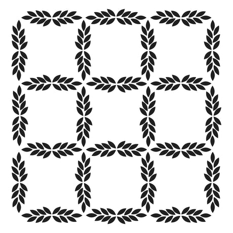 Håndværkerens værksted • skabelon 15x15cm bladgitter