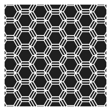 Håndværkerens værksted • skabelon 15x15cm honeycomb