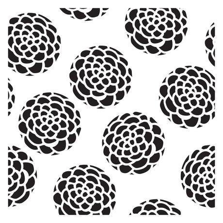 Håndværkerens værksted • skabelon 15x15cm kammuslingblomster