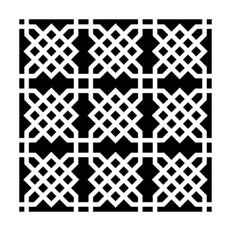 Håndværkerens værksted • skabelon 15x15cm knudehave
