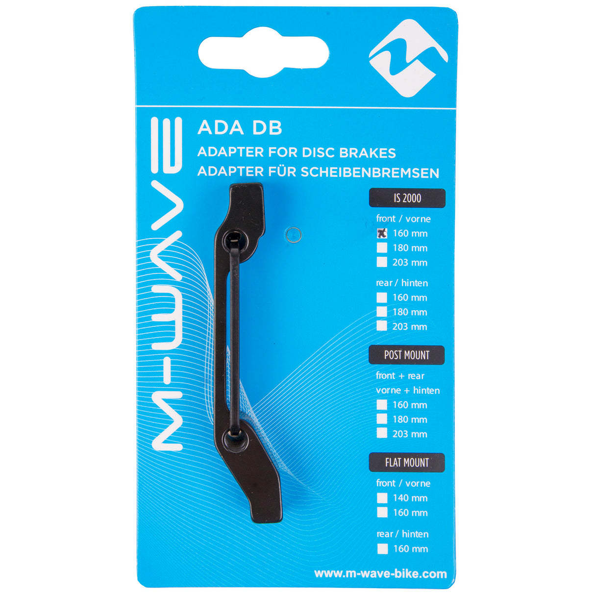 M-wave ada db is1 adapter til skivebremser