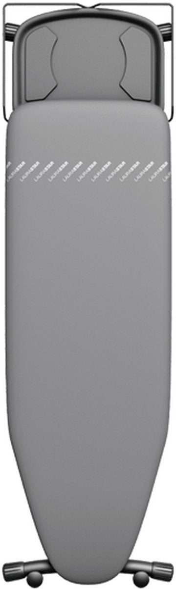 Laurastar strygebræt plus bræt, 42 cm x 125 cm, 100% bomuld, velegnet til de fleste dampstrygejern, justerbar højde, integreret hjulpar, 9 kg, komfortabel opbevaring