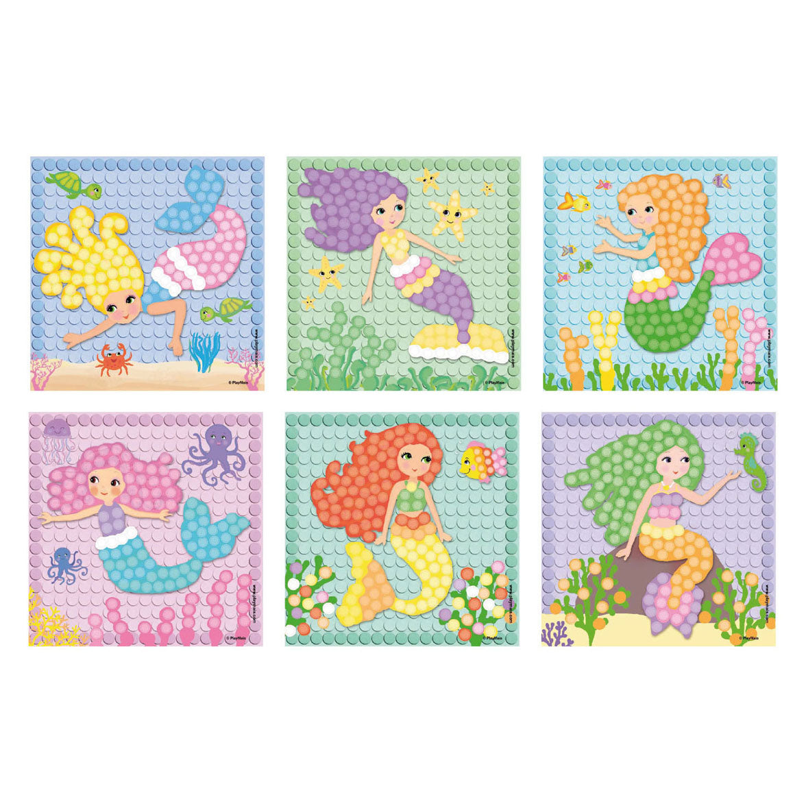 Jbm playmais mosaik havfrue