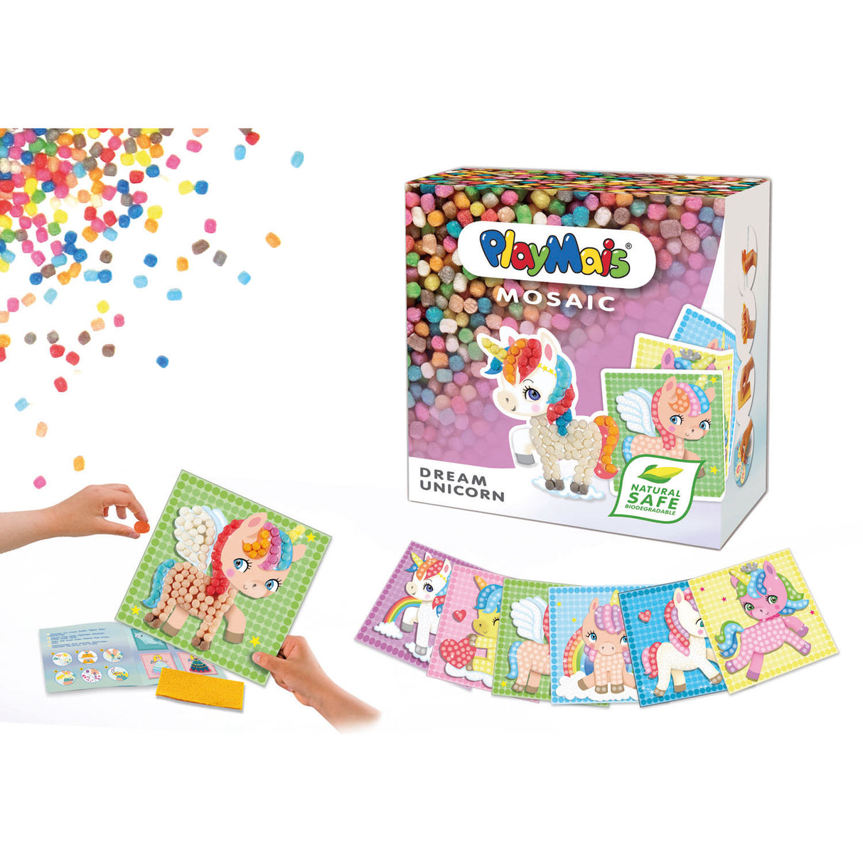 Playmais mosaik enhjørning