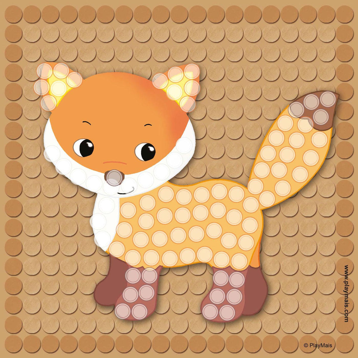 Playmais mosaik lille skov