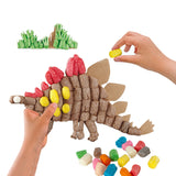 Playmais dekorationsdino kort, 4 stk.