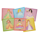Playmais mosaikkort dekorerer prinsesse