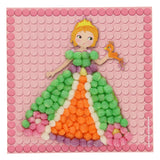 Playmais mosaikkort dekorerer prinsesse