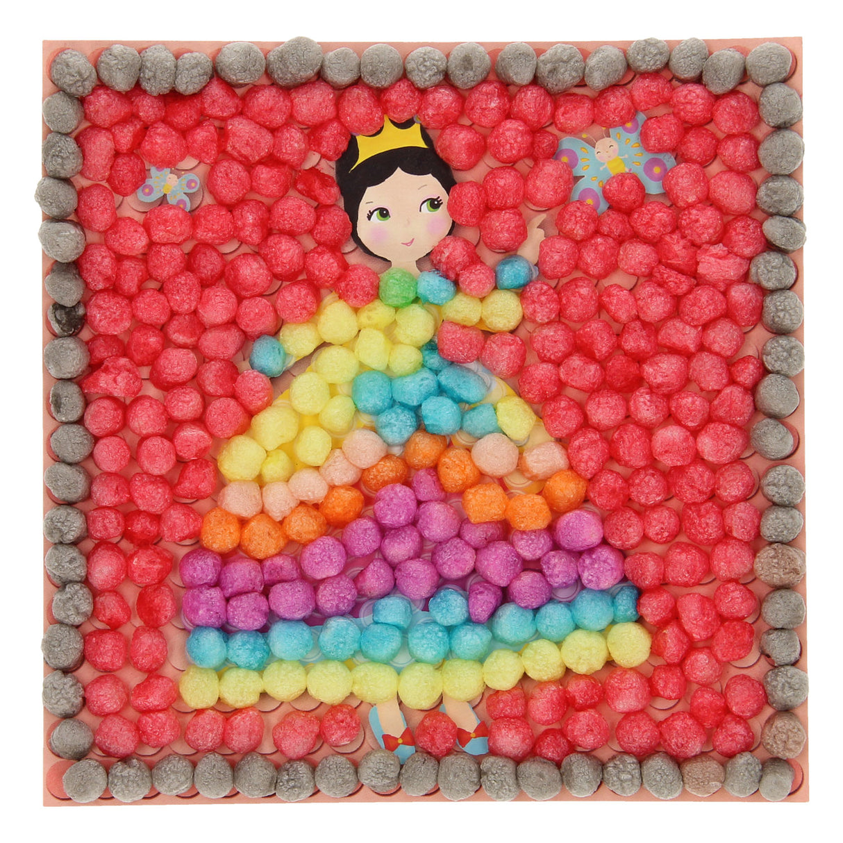 Playmais mosaikkort dekorerer prinsesse