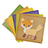 Playmais mosaikkort dekorerer skoven