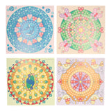 Playmais mosaikkort dekorerer trendy mandala