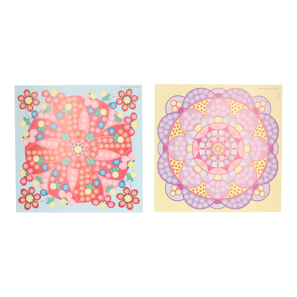 Playmais mosaikkort dekorerer trendy mandala