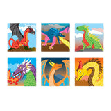 Playmais Mosaic Cards dekorerer fantasy dragon