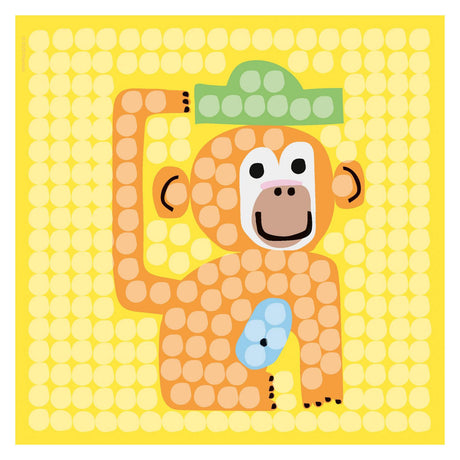 Playmais mosaikkort dekorerer zoo