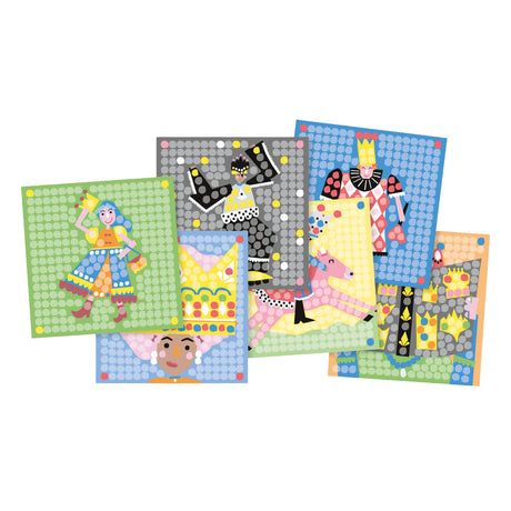 Playmais mosaikkort dekorerer prinsesse