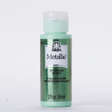 Folkart • metallisk akrylmaling grøn silke 59ml