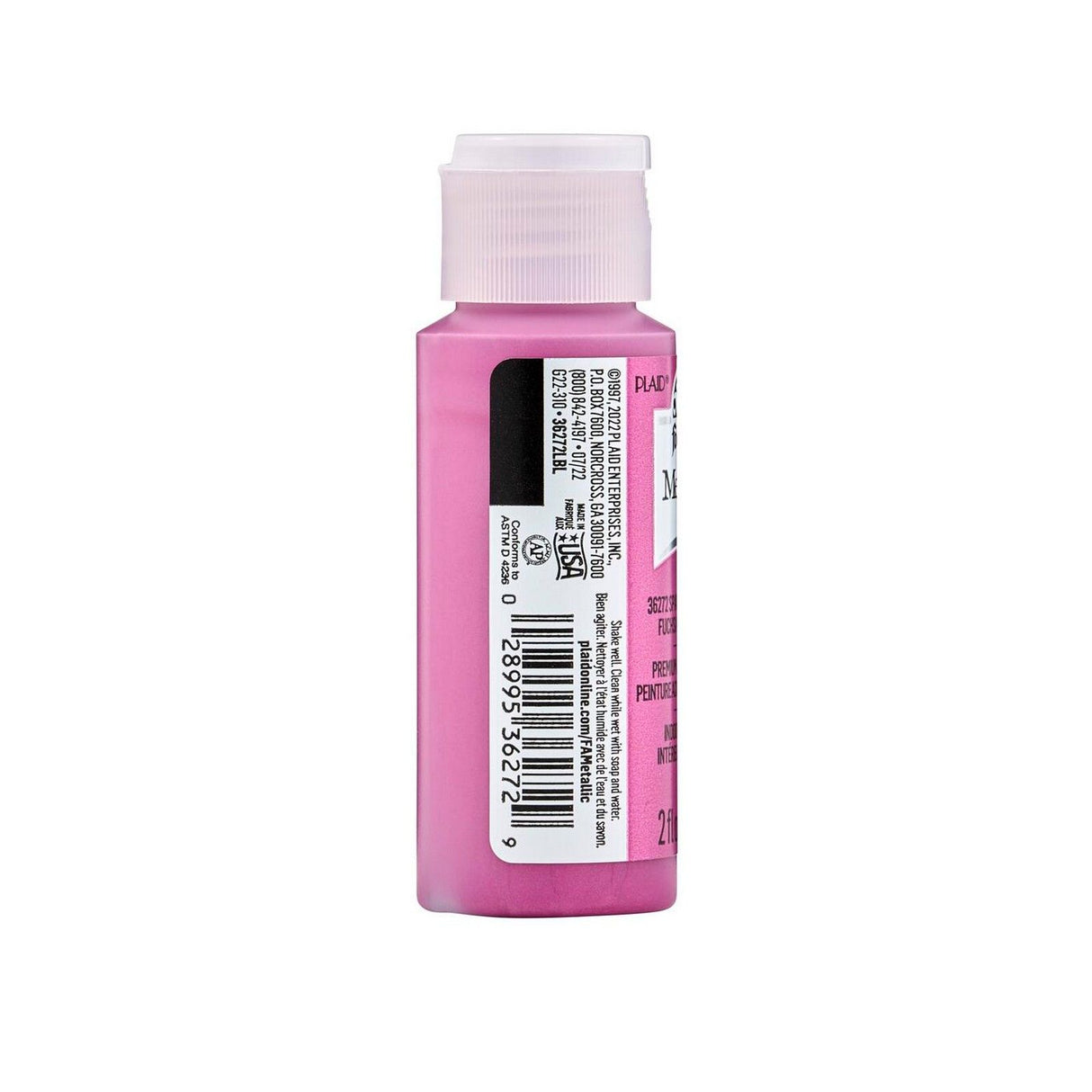 Folkart • metallisk akrylmaling mousserende fuchsia 59ml